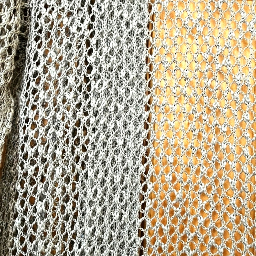 Forever 21 Women's Battle Green Mesh Knit Open Front Cardigan Sweater - Picture 9 of 9